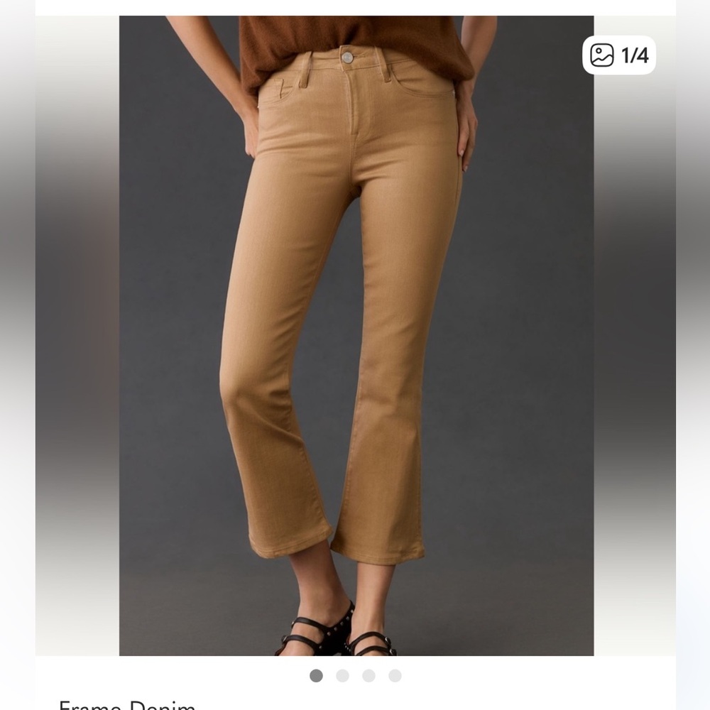 NWT! Frame Le Crop Mid-Rise Mini Boot Jeans.